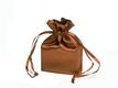 Chocolate satin bag
