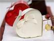 Ivory Heart Favor Box