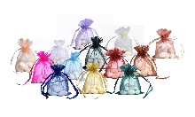 Multi color organza bags