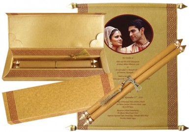 Photo scroll Invitation