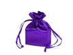 Purple satin bag