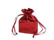 Burgundy satin bag