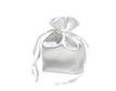 White satin bag